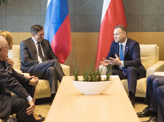 Predsednik Pahor in predsednik Duda